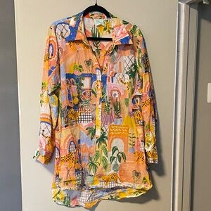 True Destinations Tiger Print Shirt